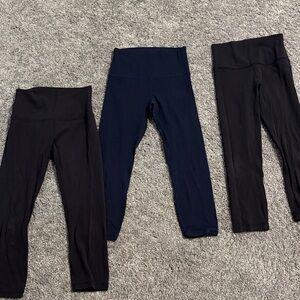 lululemon athletica Black and Navy Leggings